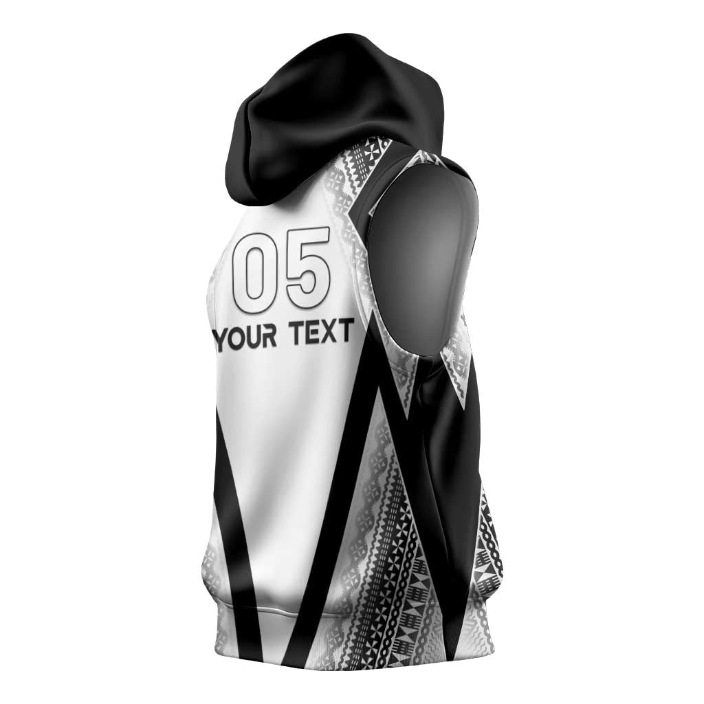 Custom Bula Fiji Football Sleeveless Hoodie Go Champions - Polynesian Pride