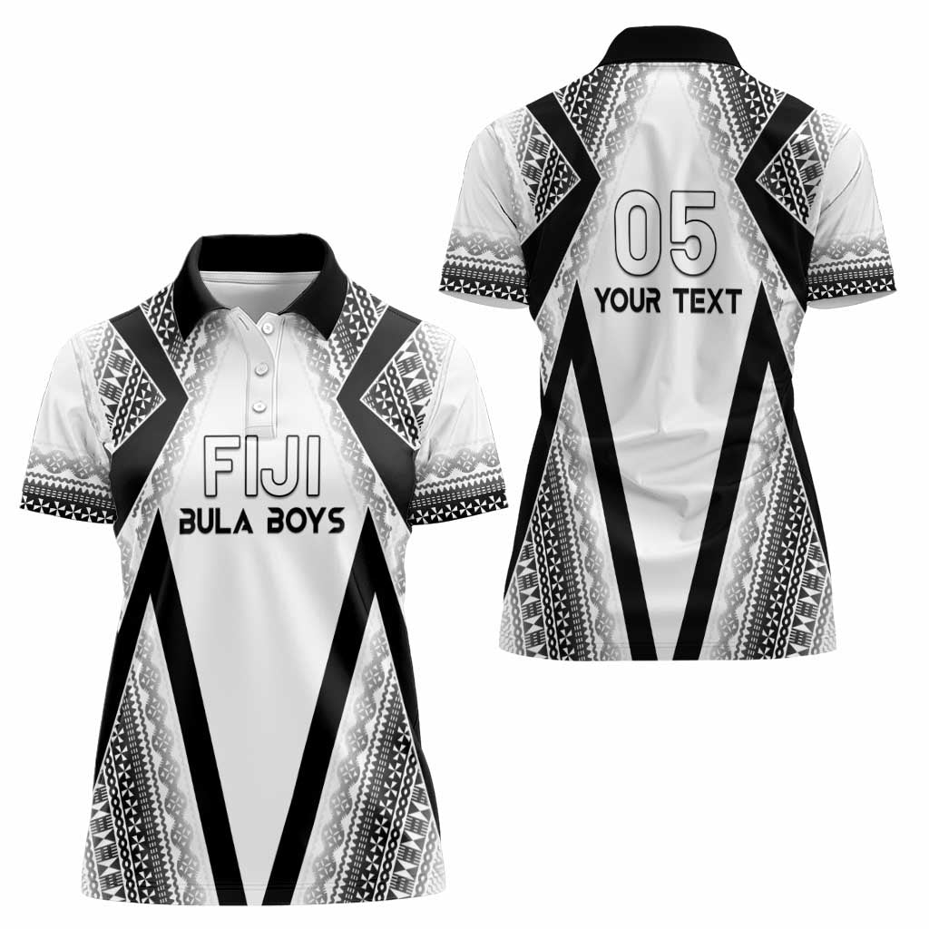 Custom Bula Fiji Football Women Polo Shirt Go Champions - Polynesian Pride