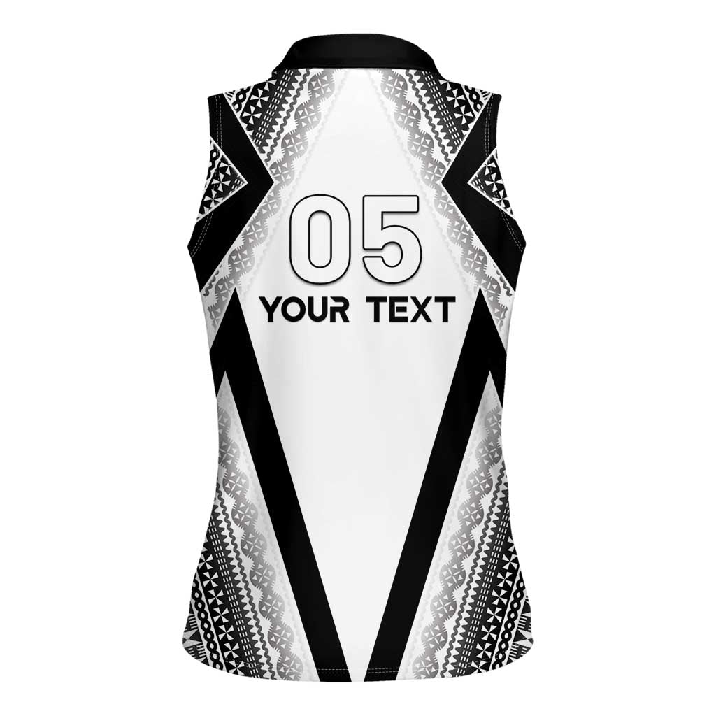 Custom Bula Fiji Football Women Sleeveless Polo Shirt Go Champions LT05 - Polynesian Pride