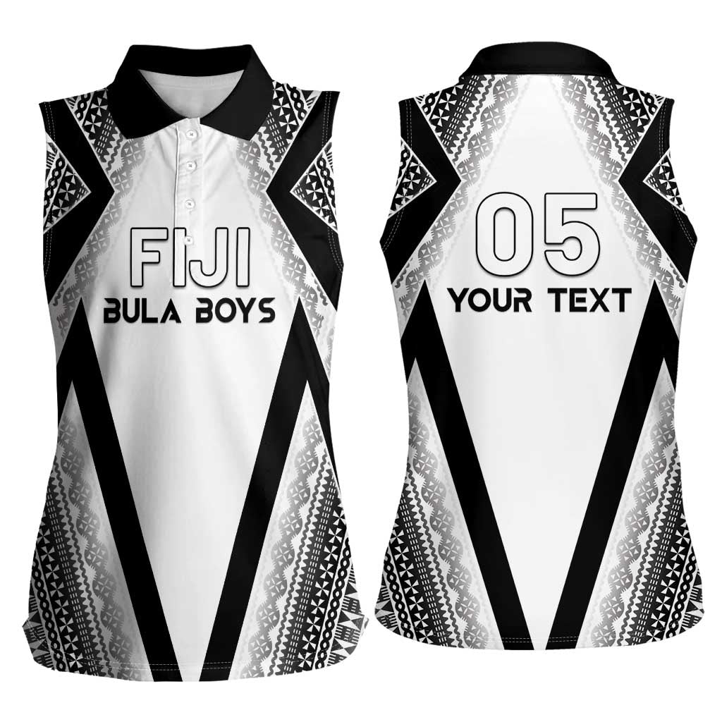 Custom Bula Fiji Football Women Sleeveless Polo Shirt Go Champions LT05 - Polynesian Pride
