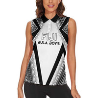 Custom Bula Fiji Football Women Sleeveless Polo Shirt Go Champions LT05 - Polynesian Pride