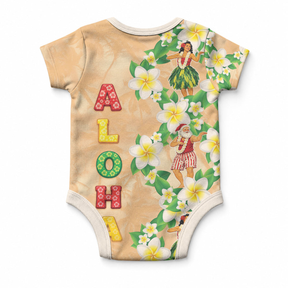 Aloha Hawaii Chilly Christmas Baby Onesie Tropical Vibes