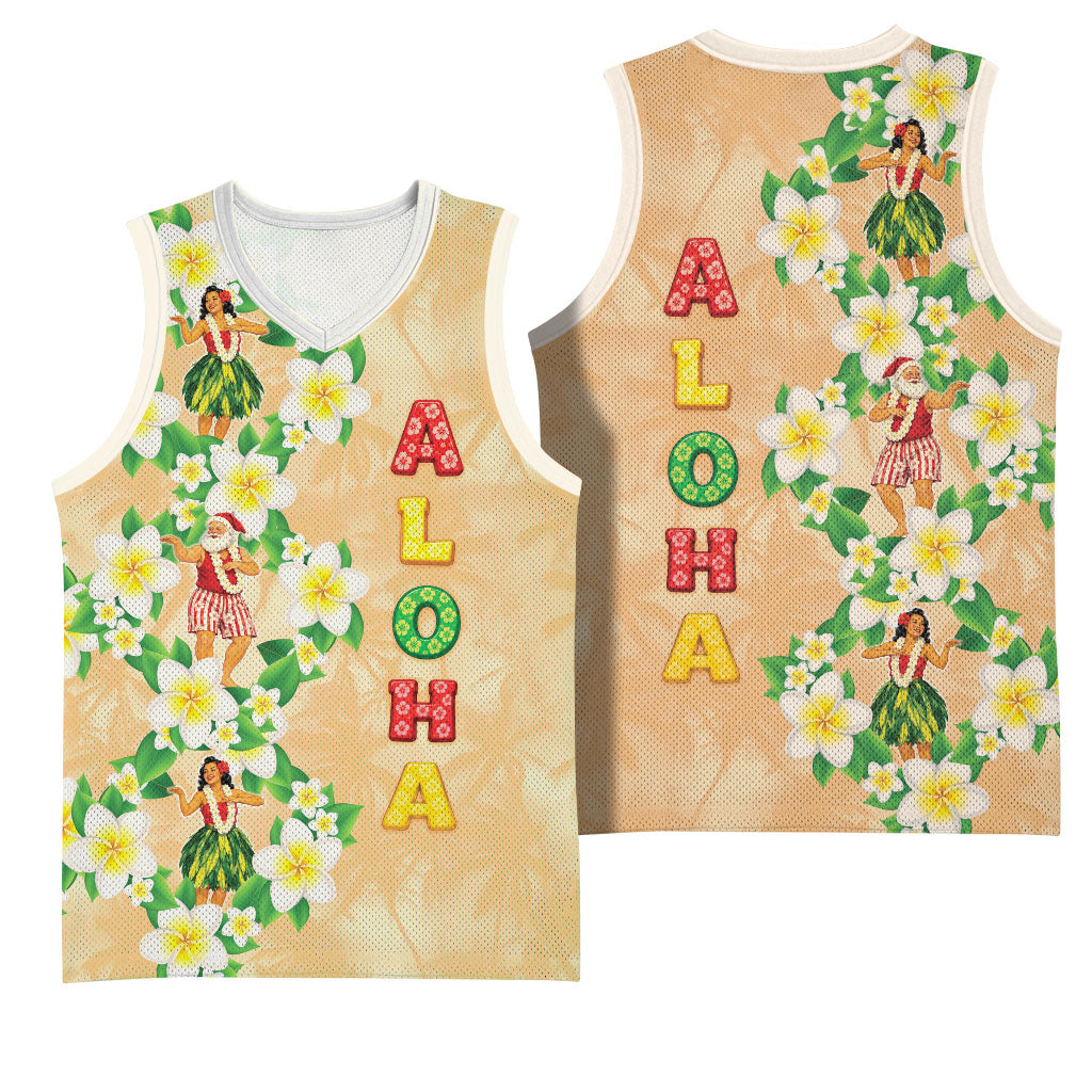 Aloha Hawaii Chilly Christmas Basketball Jersey Tropical Vibes