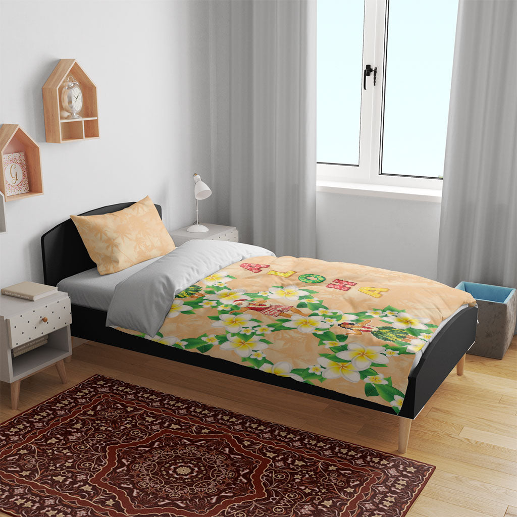 Aloha Hawaii Chilly Christmas Bedding Set Tropical Vibes