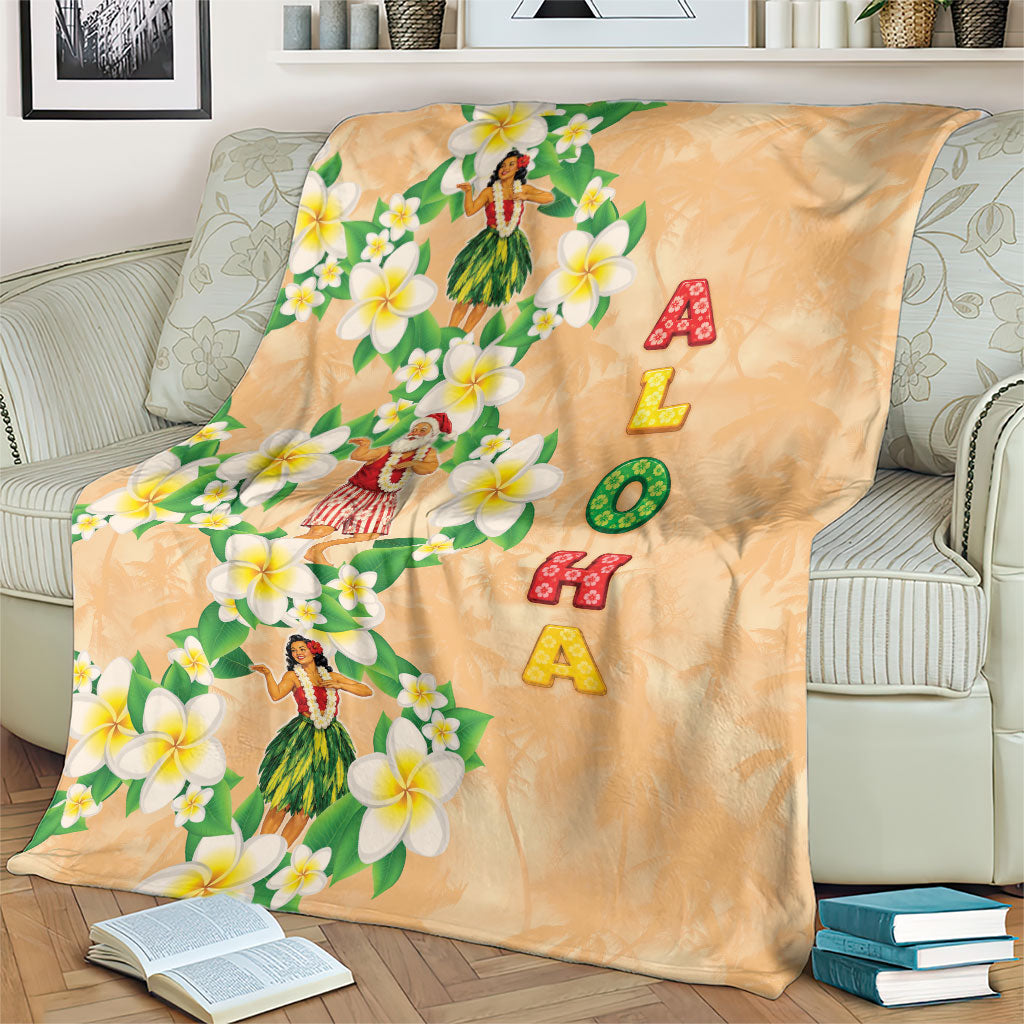 Aloha Hawaii Chilly Christmas Blanket Tropical Vibes
