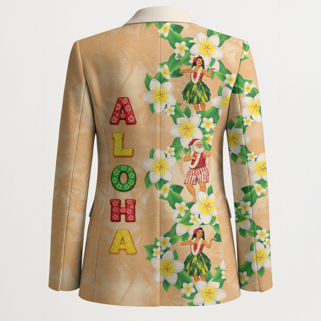 Aloha Hawaii Chilly Christmas Blazer Tropical Vibes
