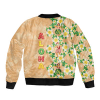 Aloha Hawaii Chilly Christmas Bomber Jacket Tropical Vibes
