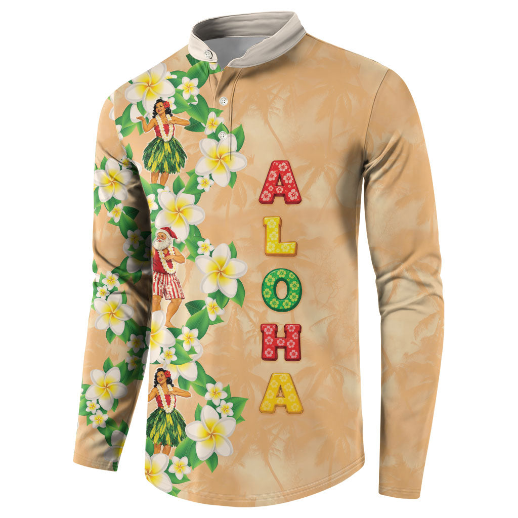 Aloha Hawaii Chilly Christmas Button Sweatshirt Tropical Vibes