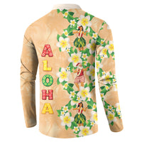 Aloha Hawaii Chilly Christmas Button Sweatshirt Tropical Vibes