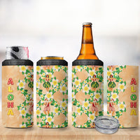 Aloha Hawaii Chilly Christmas 4 in 1 Can Cooler Tumbler Tropical Vibes