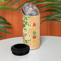 Aloha Hawaii Chilly Christmas 4 in 1 Can Cooler Tumbler Tropical Vibes