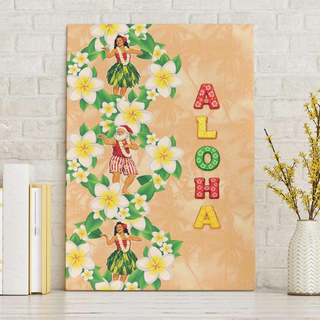 Aloha Hawaii Chilly Christmas Canvas Wall Art Tropical Vibes