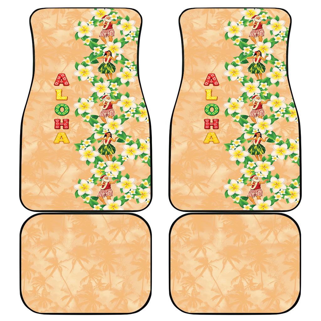 Aloha Hawaii Chilly Christmas Car Mats Tropical Vibes