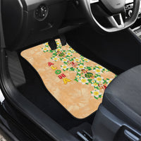 Aloha Hawaii Chilly Christmas Car Mats Tropical Vibes