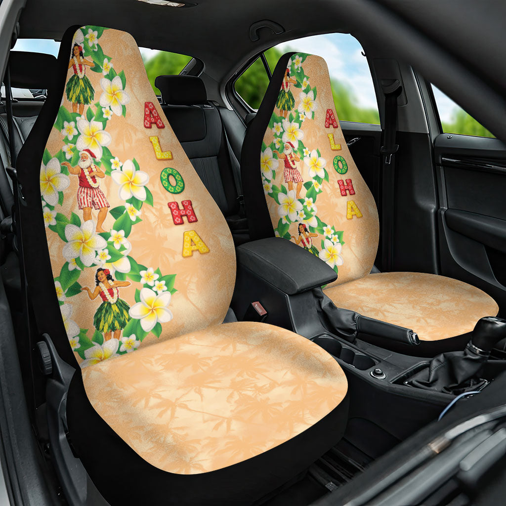 Aloha Hawaii Chilly Christmas Car Seat Cover Tropical Vibes