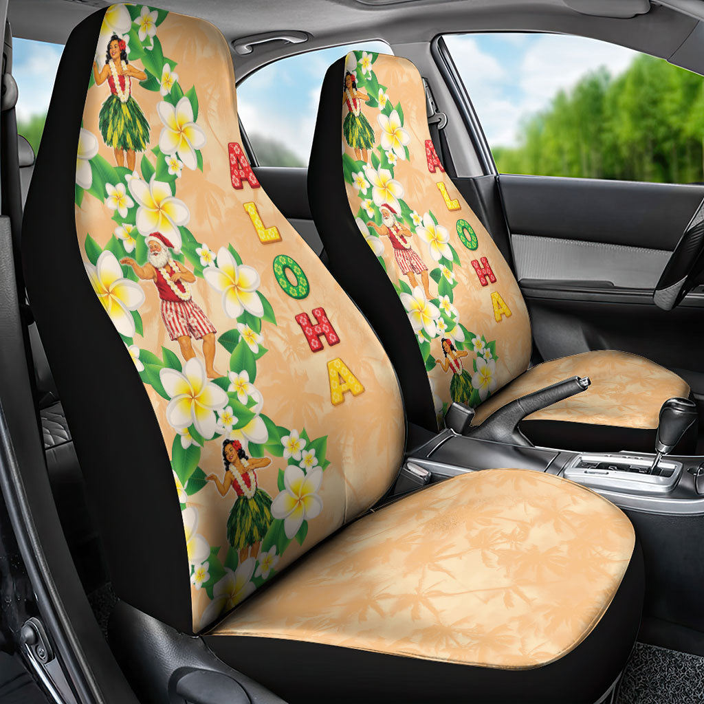 Aloha Hawaii Chilly Christmas Car Seat Cover Tropical Vibes