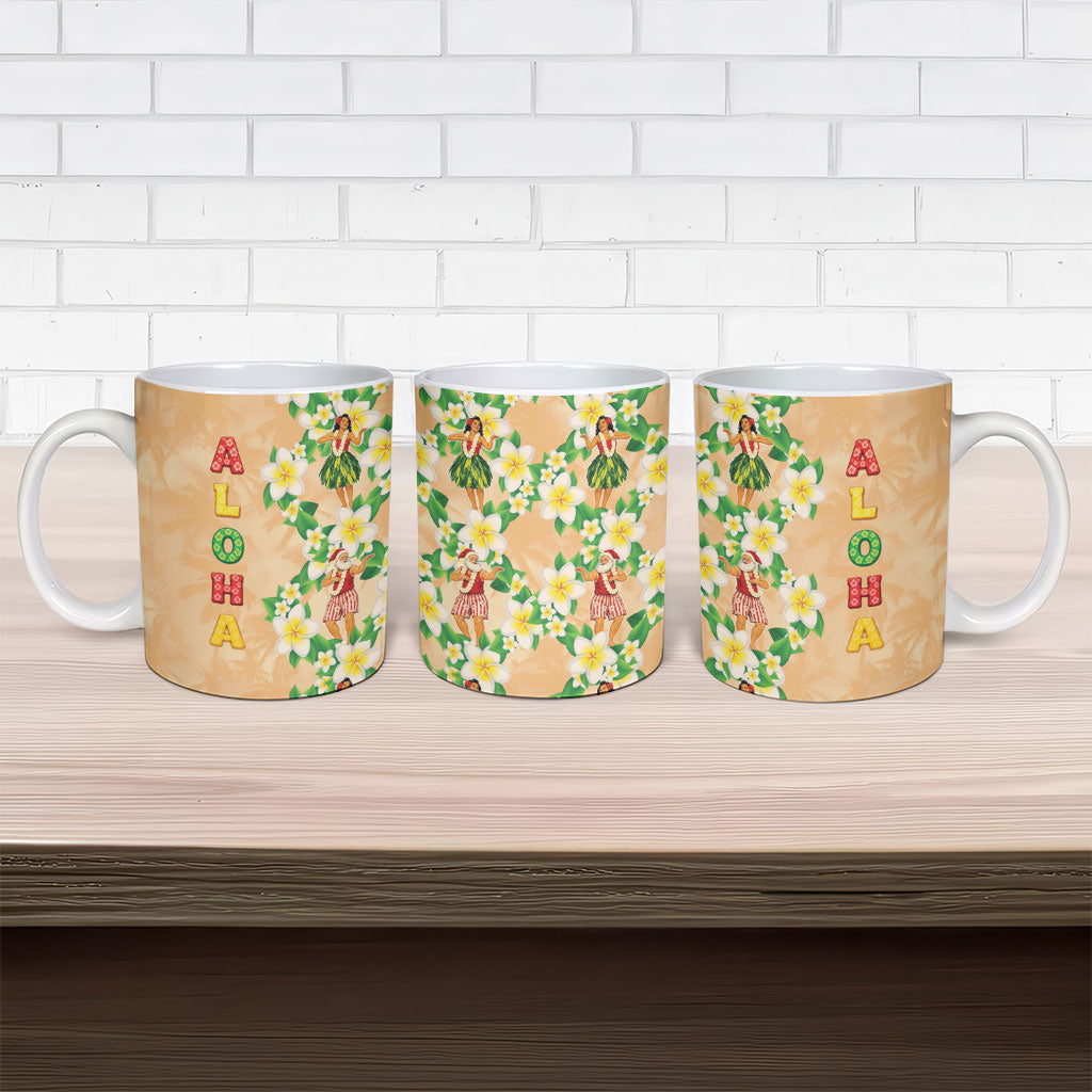 Aloha Hawaii Chilly Christmas Ceramic Mug Tropical Vibes