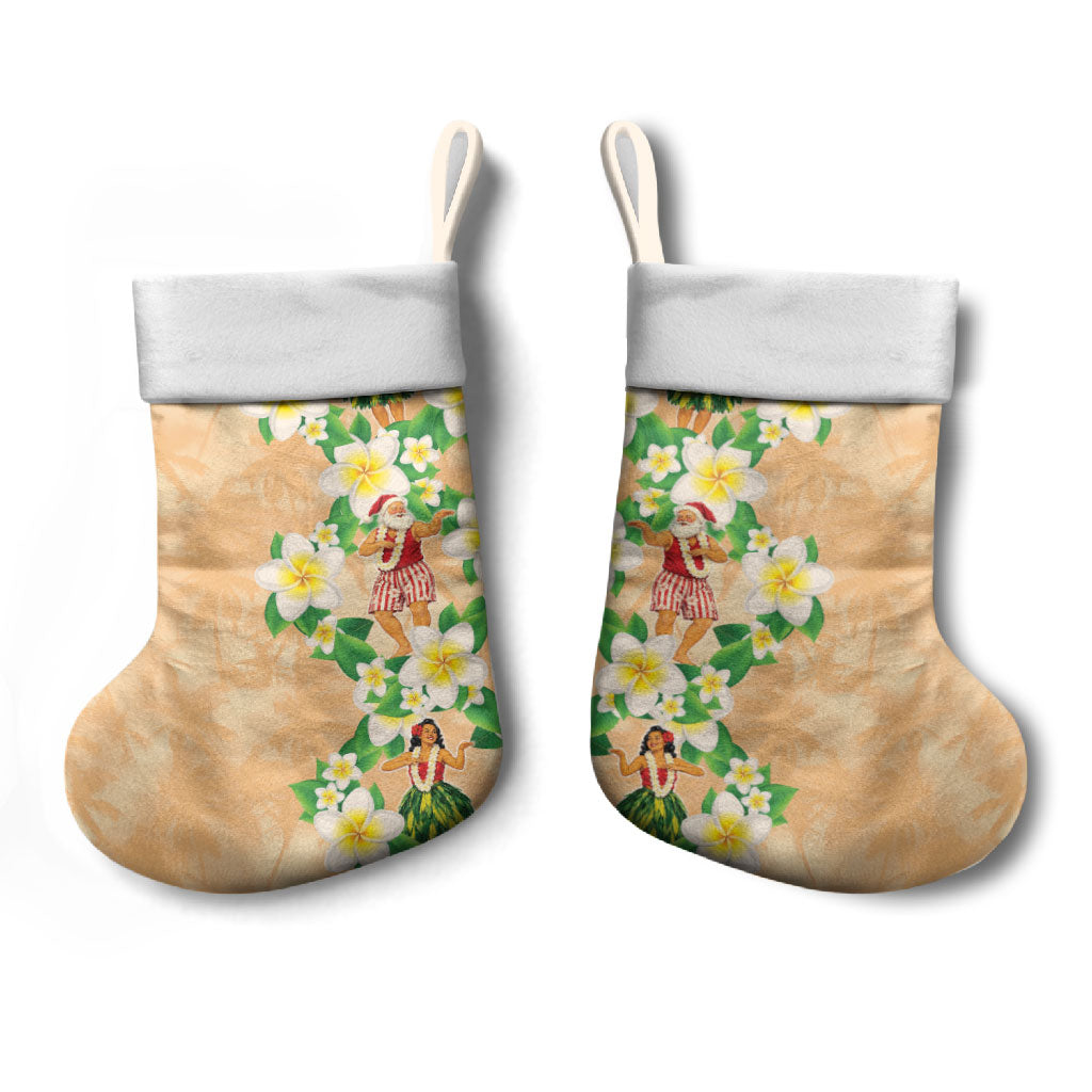 Aloha Hawaii Chilly Christmas Stocking Tropical Vibes