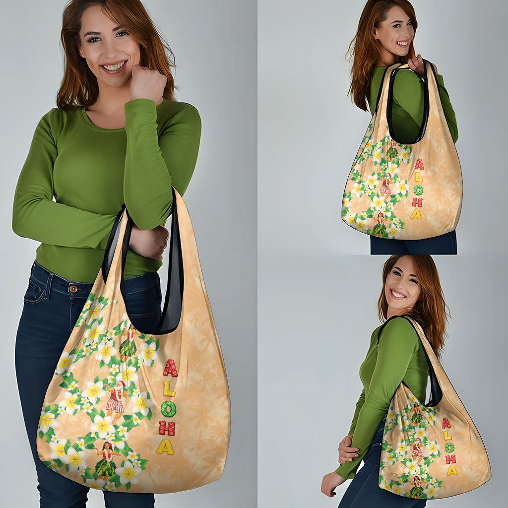 Aloha Hawaii Chilly Christmas Grocery Bag Tropical Vibes
