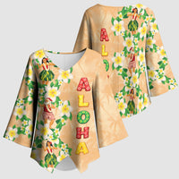 Aloha Hawaii Chilly Christmas Kimono Sleeve Blouse Tropical Vibes