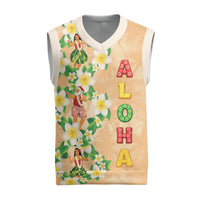 Aloha Hawaii Chilly Christmas Knitted V-Neck Vest Tropical Vibes