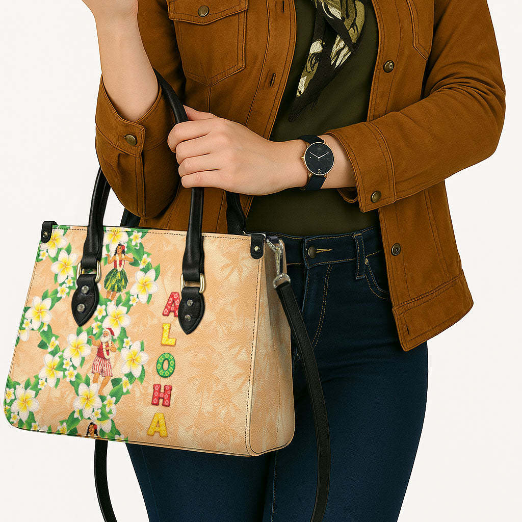 Aloha Hawaii Chilly Christmas Leather Bag Tropical Vibes