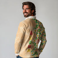 Aloha Hawaii Chilly Christmas Long Sleeve Polo Shirt Tropical Vibes