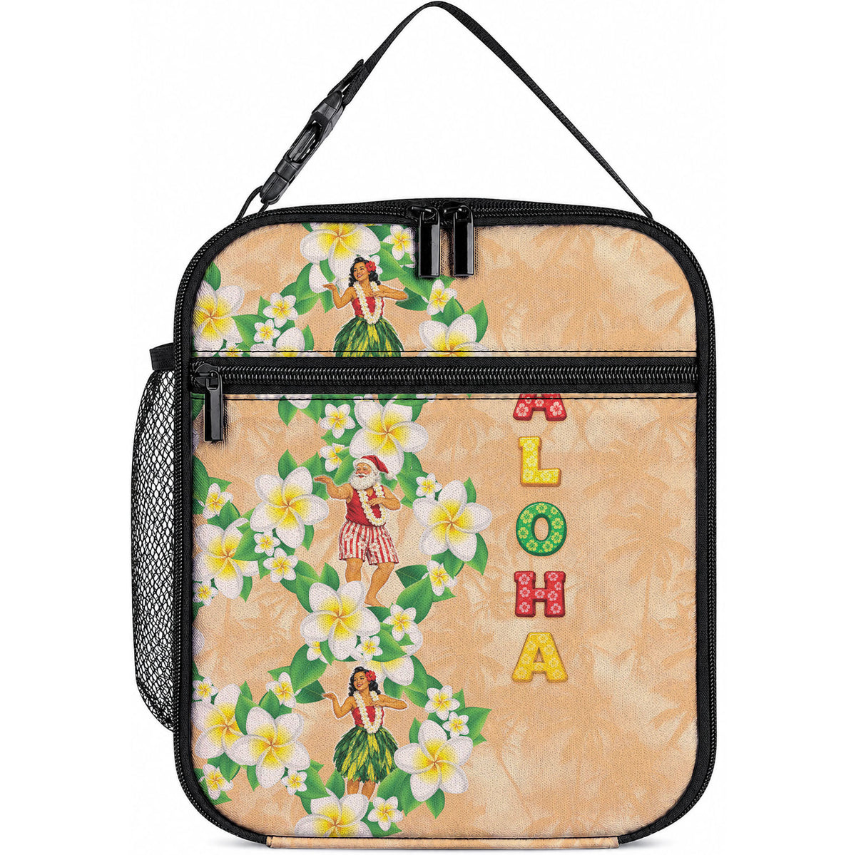Aloha Hawaii Chilly Christmas Lunch Bag Tropical Vibes