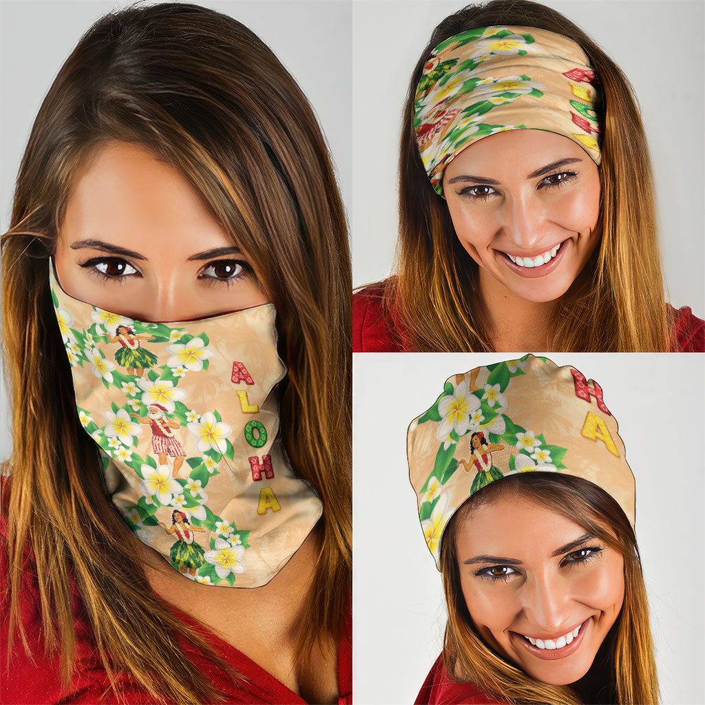 Aloha Hawaii Chilly Christmas Neck Gaiter Tropical Vibes