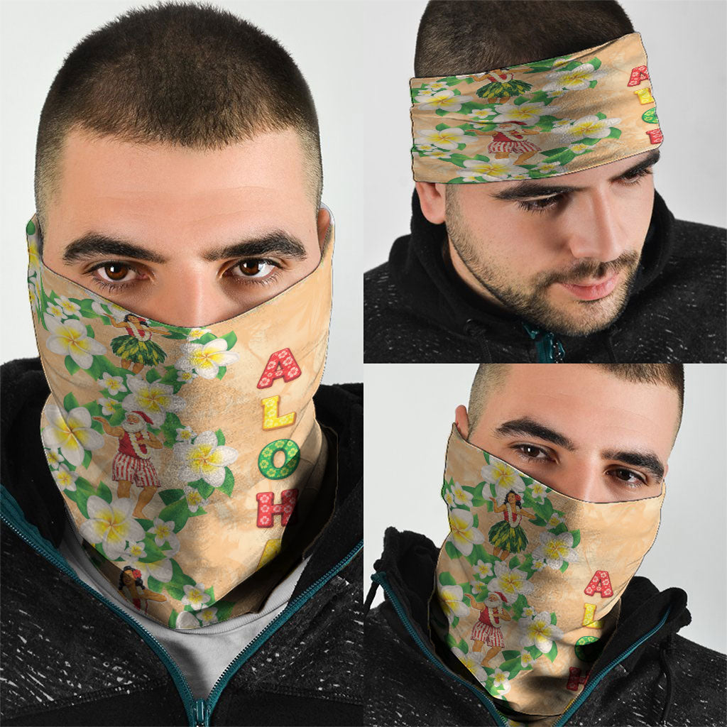 Aloha Hawaii Chilly Christmas Neck Gaiter Tropical Vibes