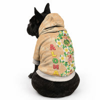 Aloha Hawaii Chilly Christmas Pet Hoodie Tropical Vibes