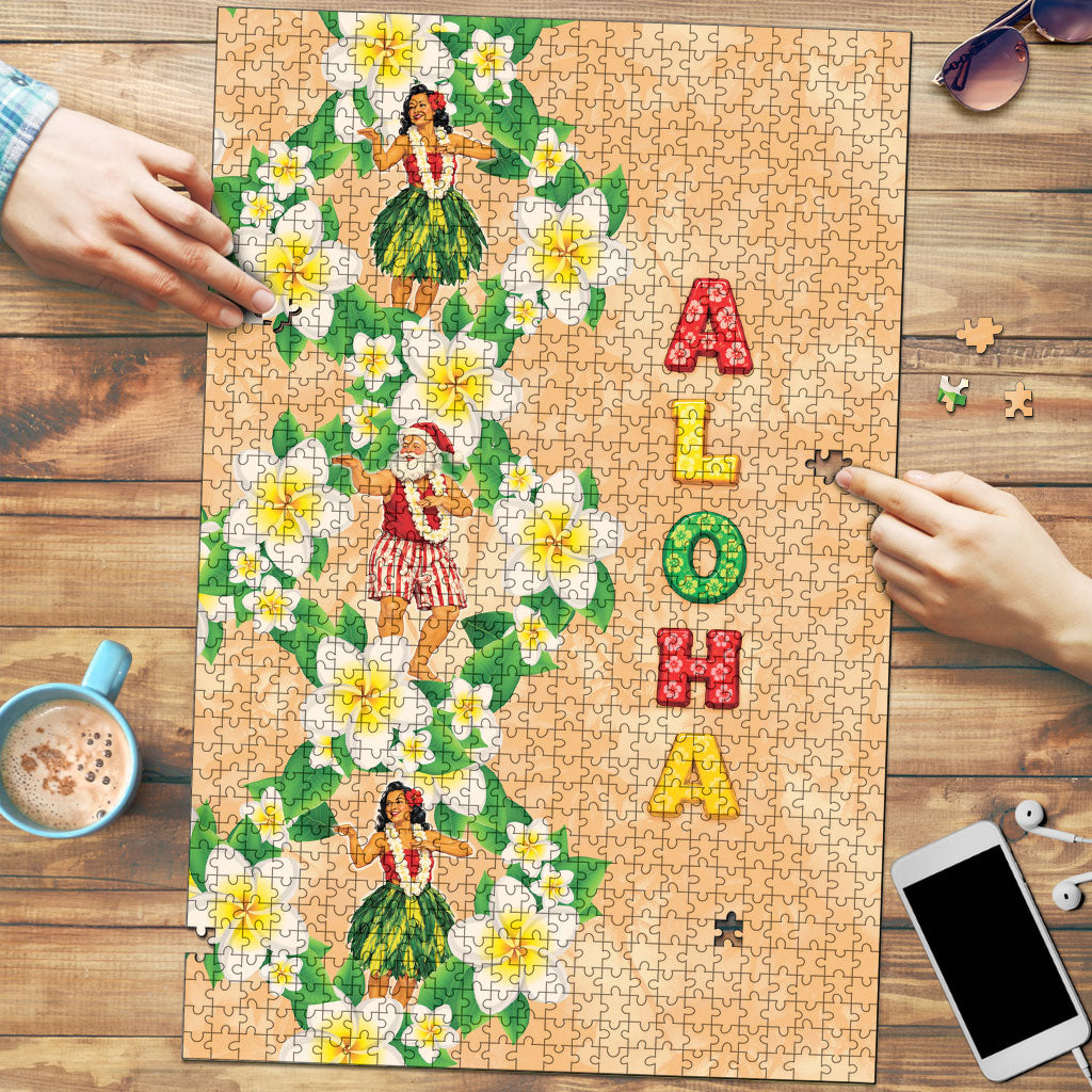 Aloha Hawaii Chilly Christmas Puzzle Tropical Vibes
