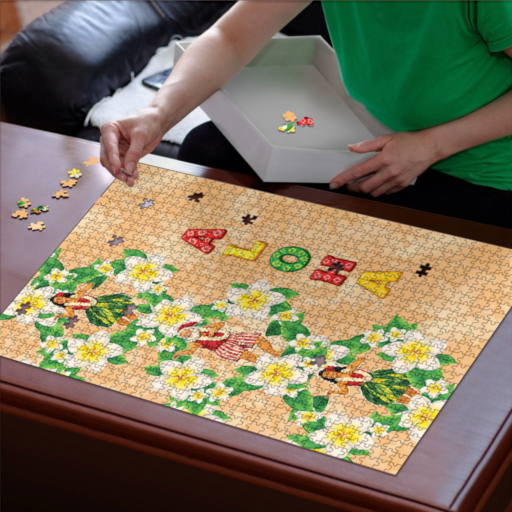 Aloha Hawaii Chilly Christmas Puzzle Tropical Vibes