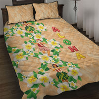Aloha Hawaii Chilly Christmas Quilt Bed Set Tropical Vibes