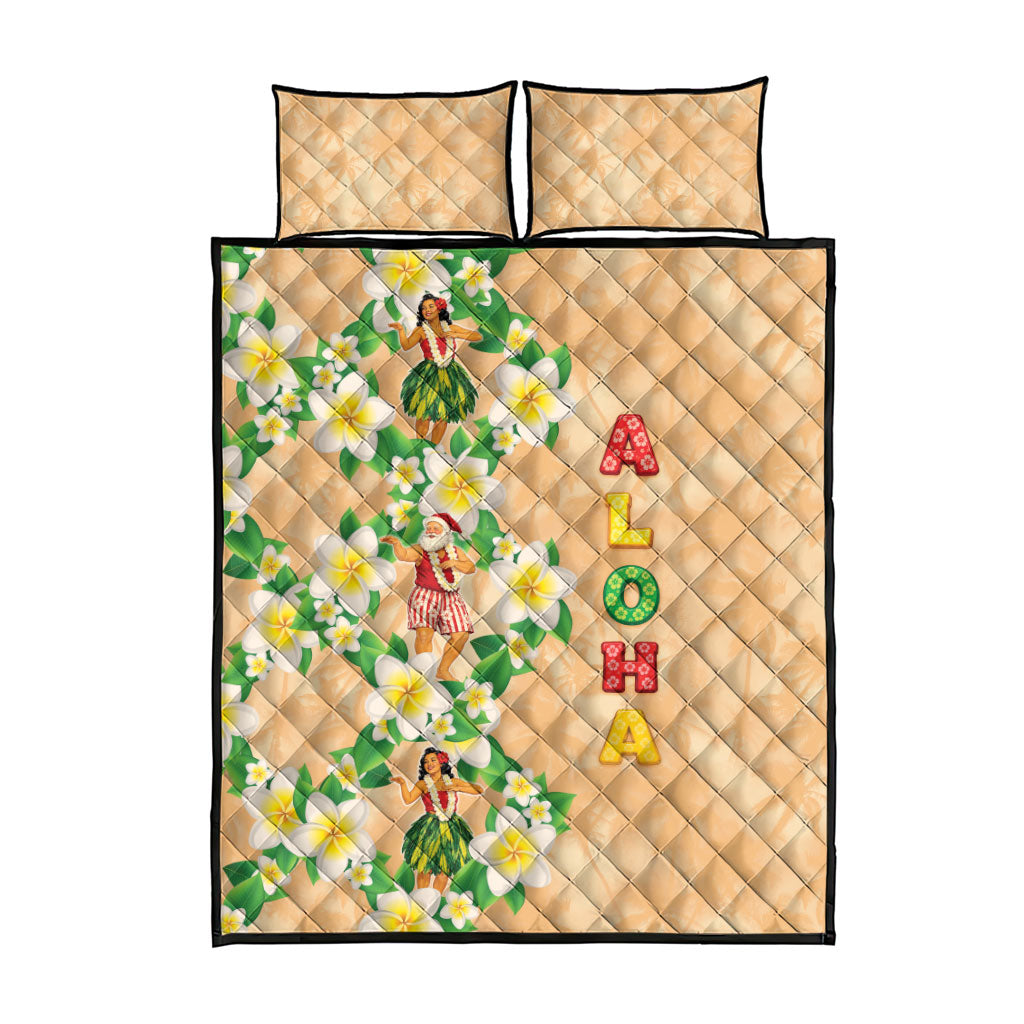 Aloha Hawaii Chilly Christmas Quilt Bed Set Tropical Vibes