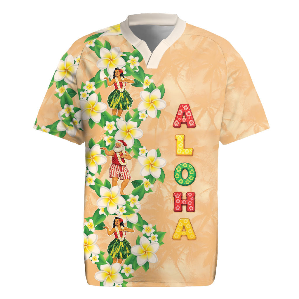 Aloha Hawaii Chilly Christmas Rugby Jersey Tropical Vibes