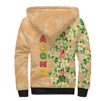 Aloha Hawaii Chilly Christmas Sherpa Hoodie Tropical Vibes