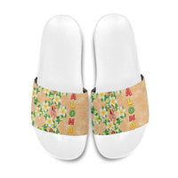 Aloha Hawaii Chilly Christmas Slide Sandals Tropical Vibes