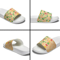 Aloha Hawaii Chilly Christmas Slide Sandals Tropical Vibes