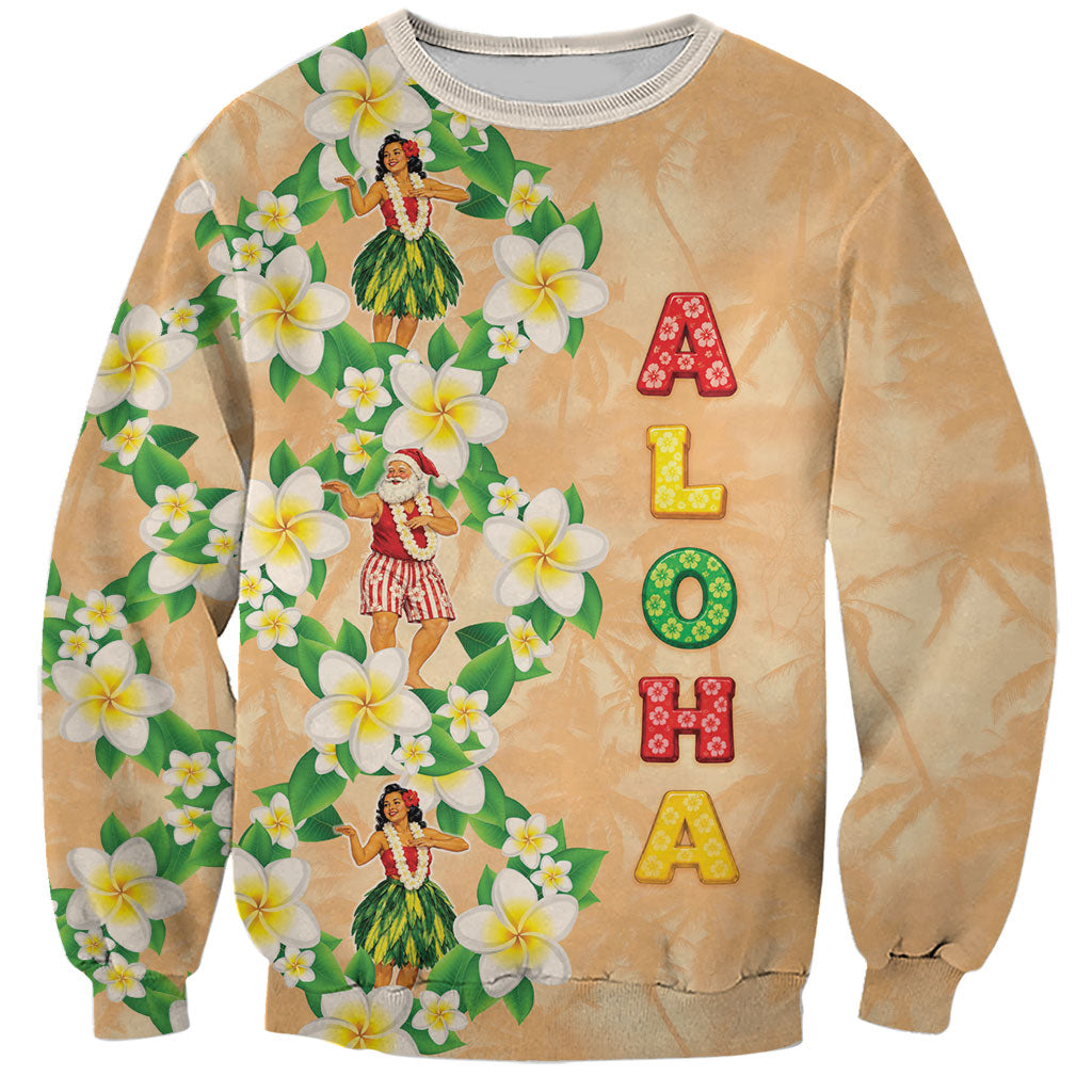 Aloha Hawaii Chilly Christmas Sweatshirt Tropical Vibes