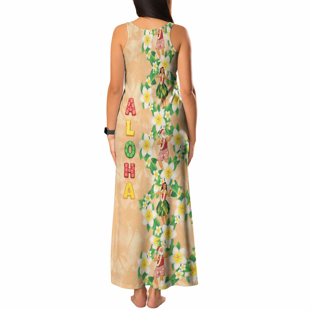 Aloha Hawaii Chilly Christmas Tank Maxi Dress Tropical Vibes