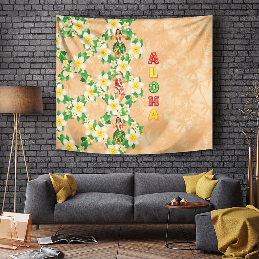 Aloha Hawaii Chilly Christmas Tapestry Tropical Vibes LT05 Beige - Polynesian Pride