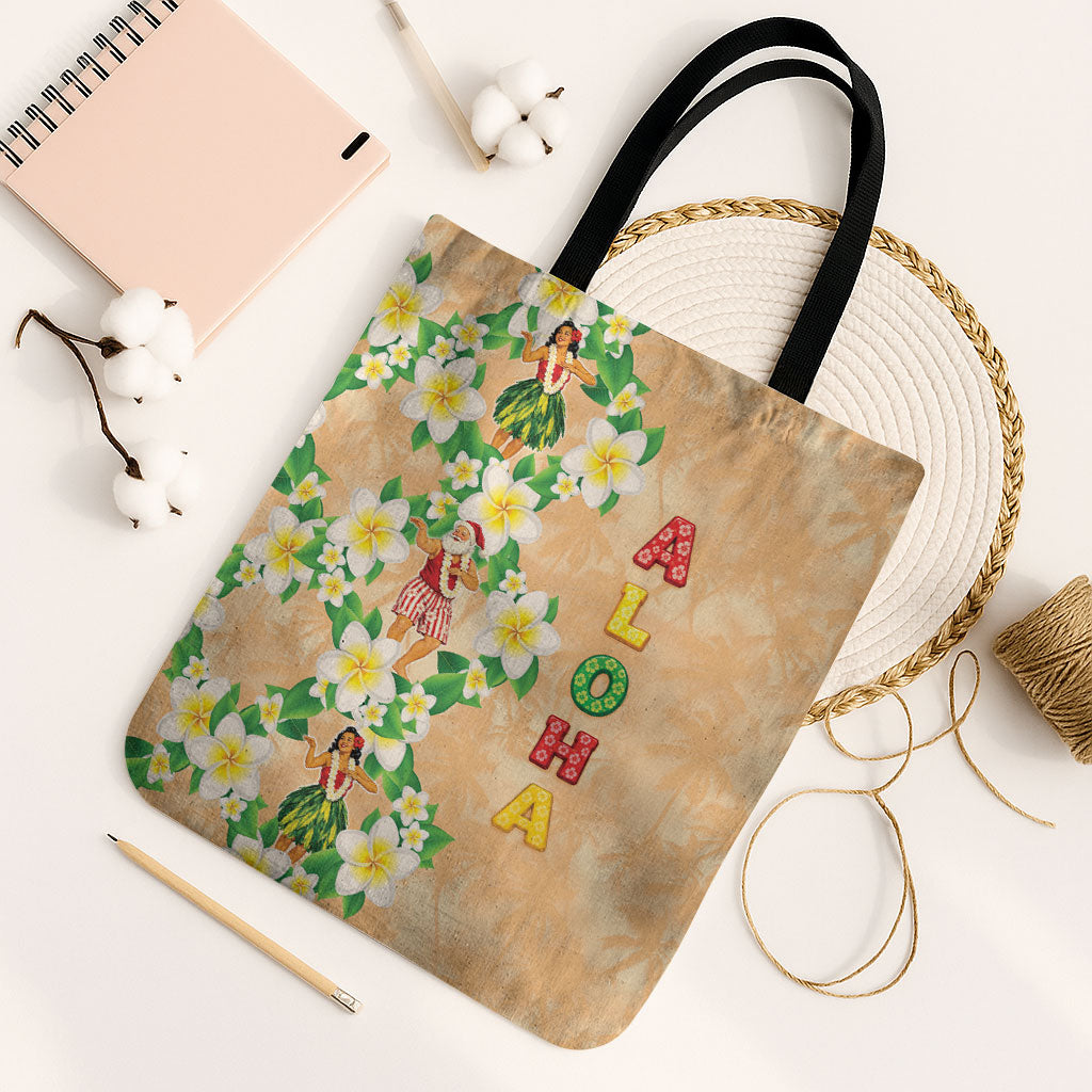 Aloha Hawaii Chilly Christmas Tote Bag Tropical Vibes