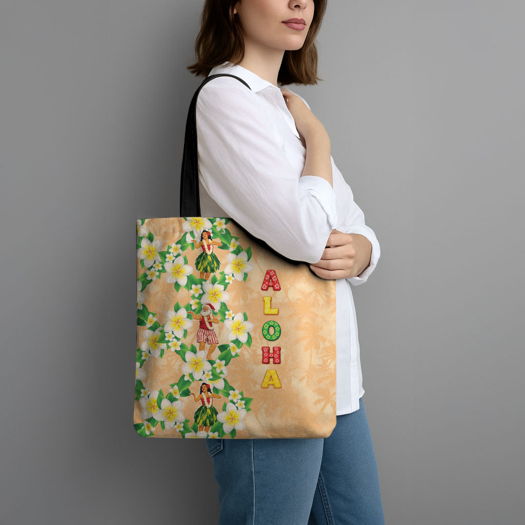 Aloha Hawaii Chilly Christmas Tote Bag Tropical Vibes