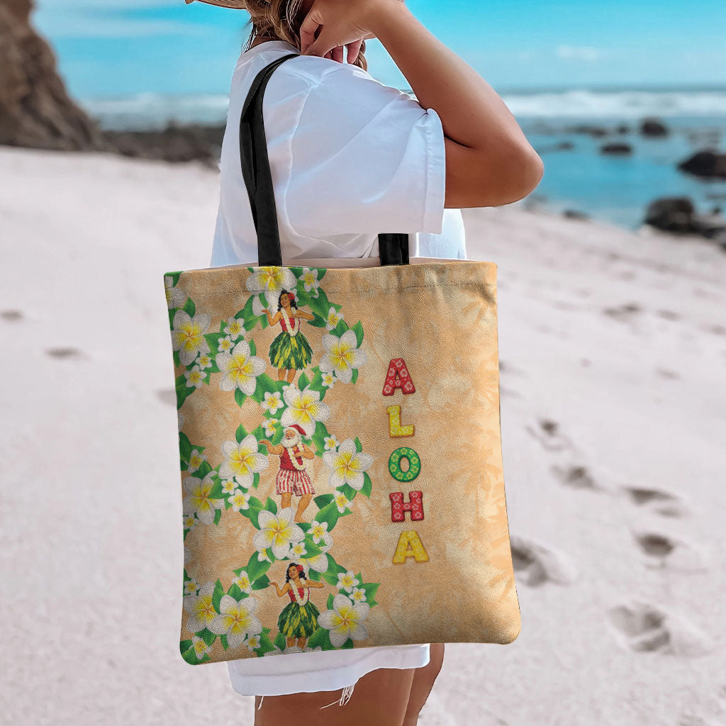 Aloha Hawaii Chilly Christmas Tote Bag Tropical Vibes