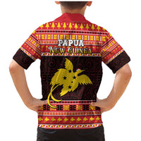 Papua New Guinea Christmas Family Matching Mermaid Dress and Hawaiian Shirt Santa Raggiana LT05 - Polynesian Pride