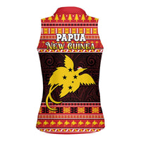 Papua New Guinea Christmas Women Sleeveless Polo Shirt Santa Raggiana LT05 - Polynesian Pride