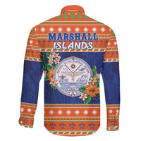 Marshall Islands Christmas Family Matching Summer Maxi Dress and Hawaiian Shirt Marshallese Seal Meddi Kirijmoj LT05 - Polynesian Pride