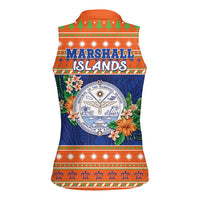 Marshall Islands Christmas Women Sleeveless Polo Shirt Marshallese Seal Meddi Kirijmoj LT05 - Polynesian Pride