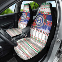 Northern Mariana Islands Christmas Car Seat Cover Poinsettia Filis Pasgua LT05 - Polynesian Pride